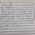 Letter from 2nd Grade Student